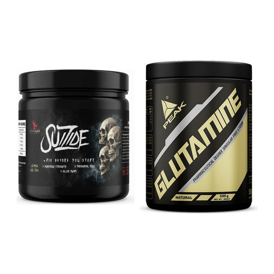 Trainings-Set: #GYMJUICE SUIZIDE Booster + Peak Glutamin – alle enthaltenen Artikel