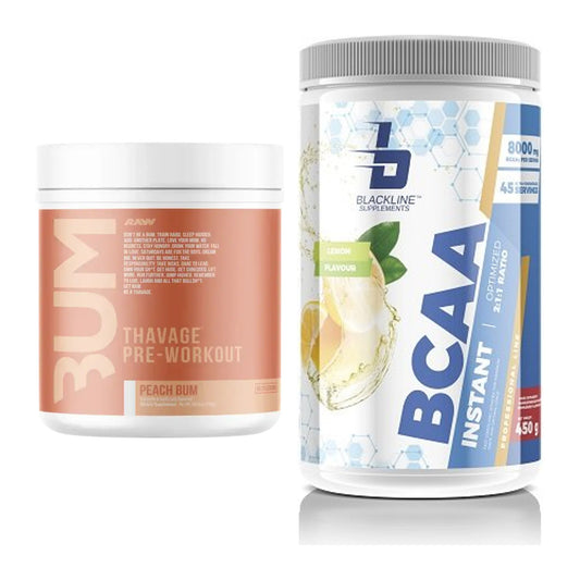 Trainings-Set: RAW Nutrition CBUM Thavage + Blackline Supplements BCAA – alle enthaltenen Artikel