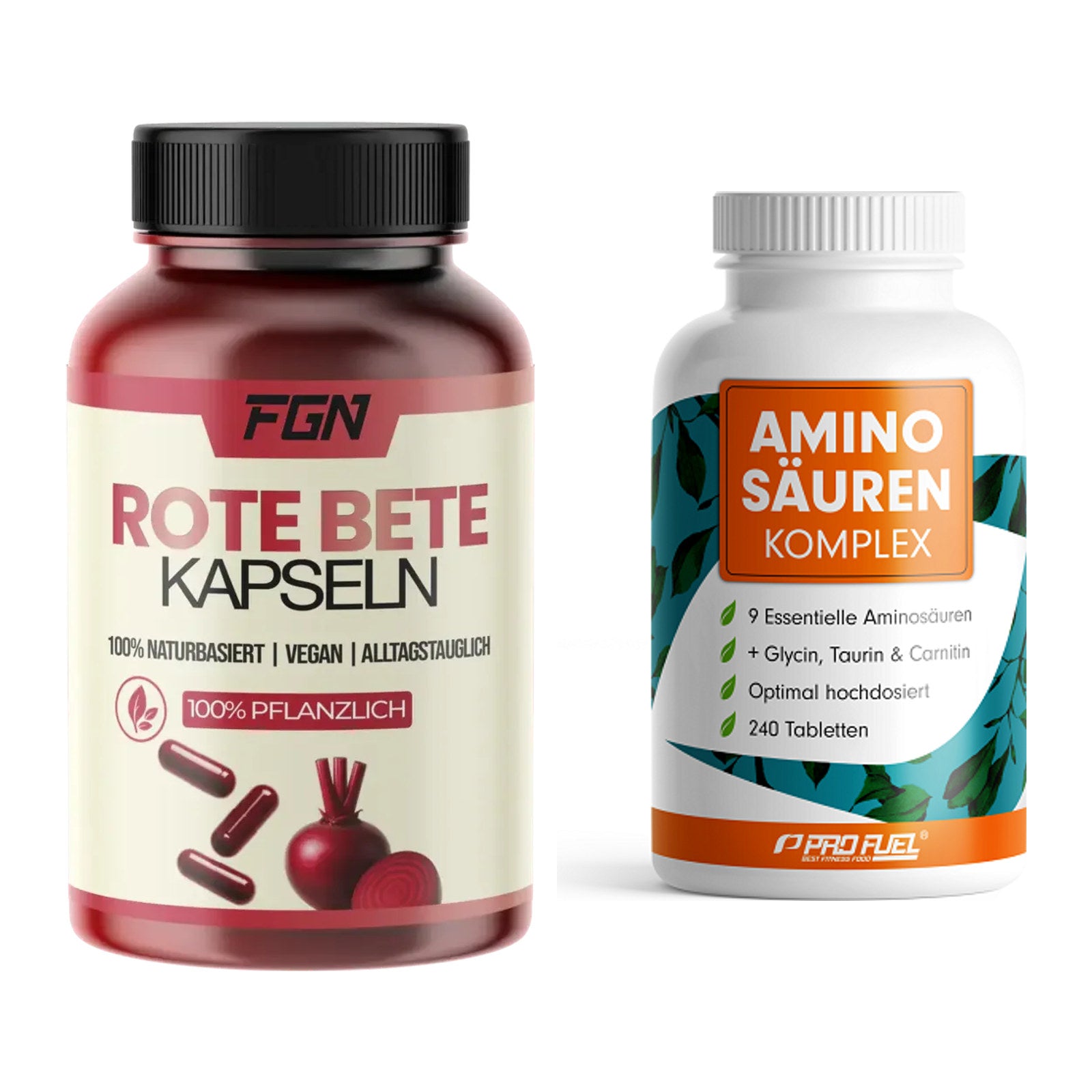 Trainings-Set: FGN Rote Beete + ProFuel Aminosäuren Komplex 240 – alle enthaltenen Artikel