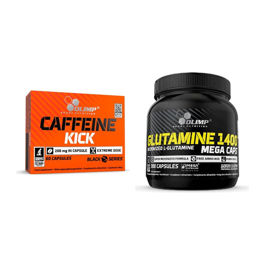 Trainings-Set: Olimp Caffeine Kick + Olimp L-Glutamine Mega Caps – alle enthaltenen Artikel