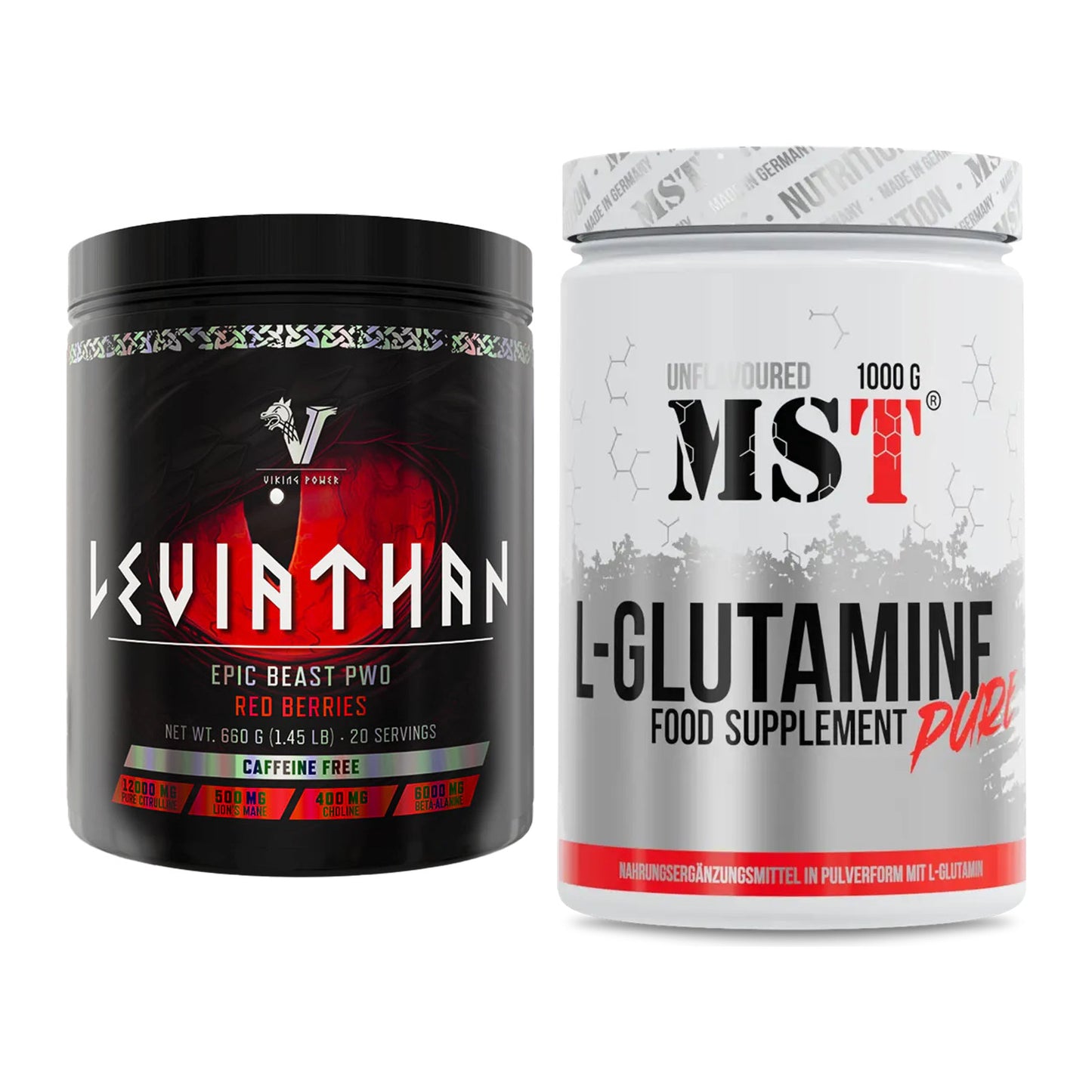 Trainings-Set: Viking Power Leviathan Hardcore + MST Glutamine – alle enthaltenen Artikel