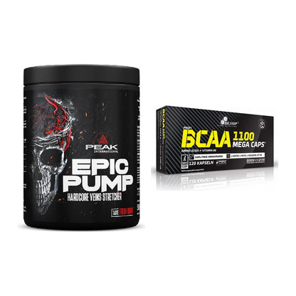 Trainings-Set: Peak EPIC Pump + Olimp BCAA Mega Caps – alle enthaltenen Artikel