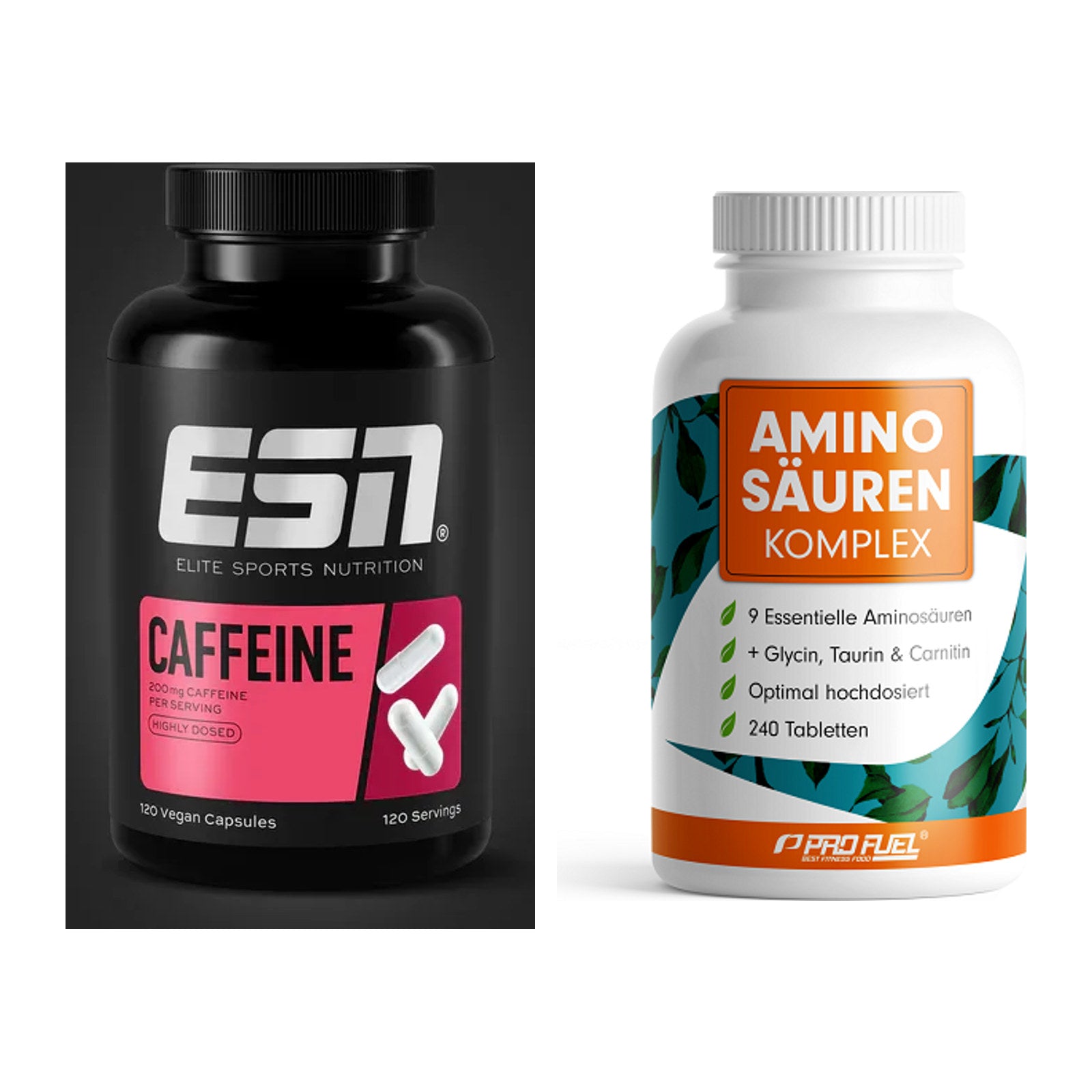 Trainings-Set: ESN Caffeine Caps + ProFuel Aminosäuren Komplex 240 – alle enthaltenen Artikel