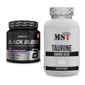 Trainings-Set: BioTech Black Blood CAF+ 300g (80 + MST Taurine – alle enthaltenen Artikel