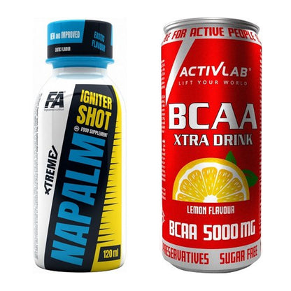 Trainings-Set: FA Nutrition Xtreme Napalm + Activlab BCAA Xtra Drink – alle enthaltenen Artikel