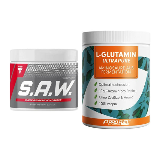 Trainings-Set: Trec Nutrition SAW Booster + ProFuel Glutamin Ultrapure – alle enthaltenen Artikel