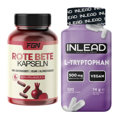 Σετ προπόνησης: παντζάρι FGN + INLEAD L-τρυπτοφάνη 500 mg – περιλαμβάνονται όλα τα είδη