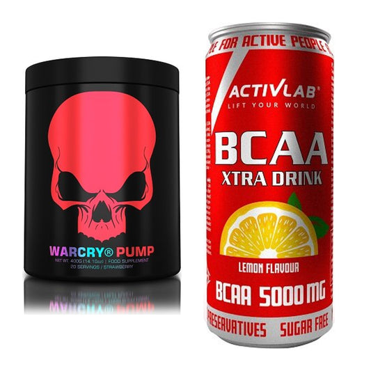 Trainings-Set: Genius Nutrition Warcry + Activlab BCAA Xtra Drink – alle enthaltenen Artikel