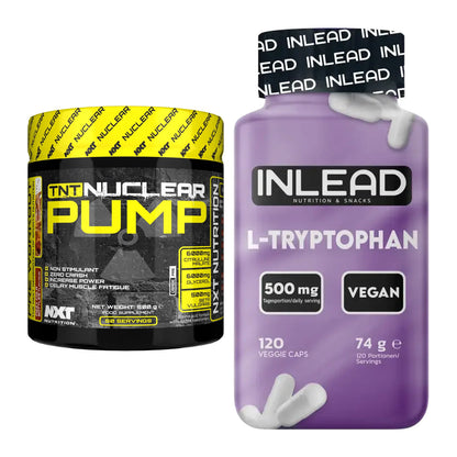 Trainings-Set: NXT Nutrition TNT Nuclear + INLEAD L-Tryptophan 500mg – alle enthaltenen Artikel