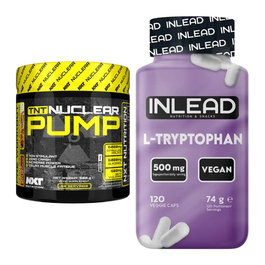 Trainings-Set: NXT Nutrition TNT Nuclear + INLEAD L-Tryptophan 500mg – alle enthaltenen Artikel
