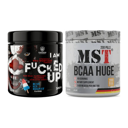 Trainings-Set: Swedish Supplements Fucked + MST BCAA Huge 200 Tabl./ – alle enthaltenen Artikel