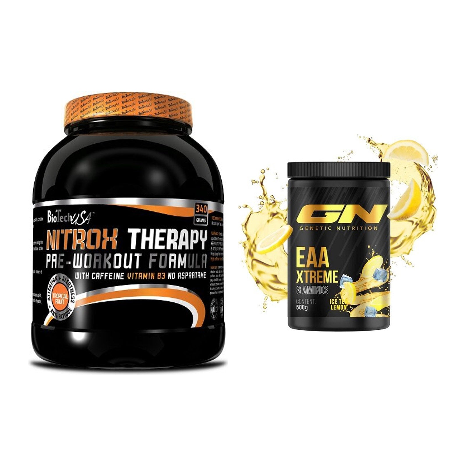Trainings-Set: BioTech NitroX Therapy + GN EAA Xtreme – alle enthaltenen Artikel