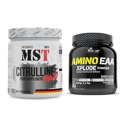 Trainings-Set: MST Citrulline Malat 300g + Olimp Amino EAA Xplode – alle enthaltenen Artikel