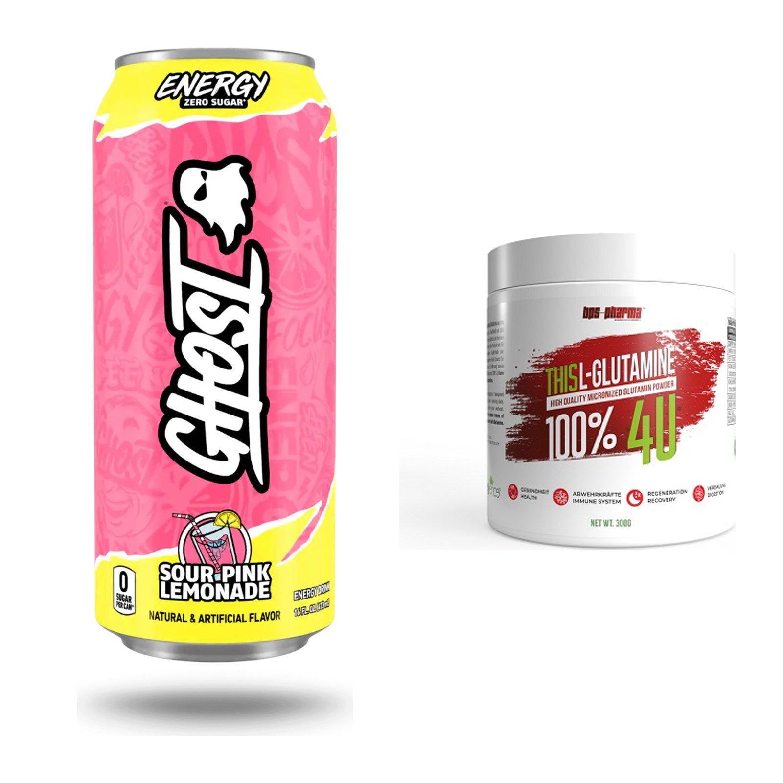 Trainings-Set: Ghost Energy + BPS-Pharma This Glutamin – alle enthaltenen Artikel