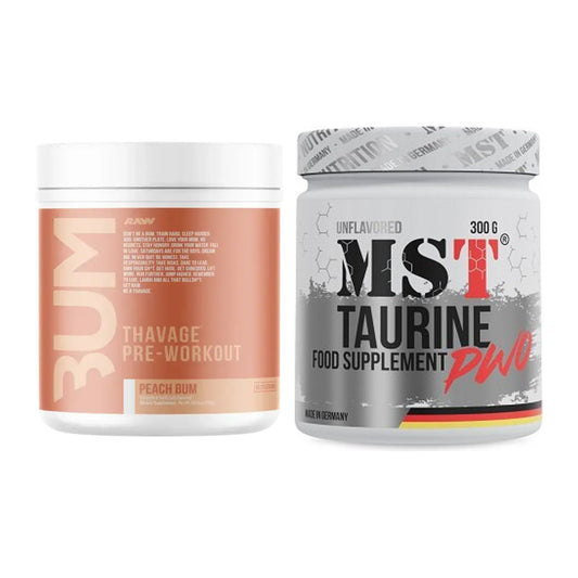 Trainings-Set: RAW Nutrition CBUM Thavage + MST Taurine – alle enthaltenen Artikel
