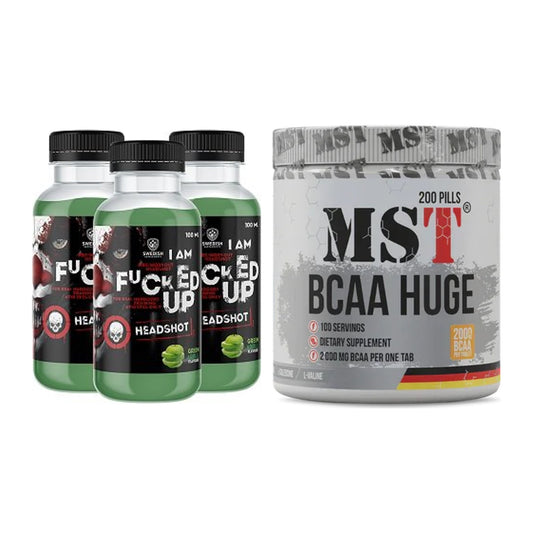 Trainings-Set: Swedish Supplements Fucked + MST BCAA Huge 200 Tabl./ – alle enthaltenen Artikel