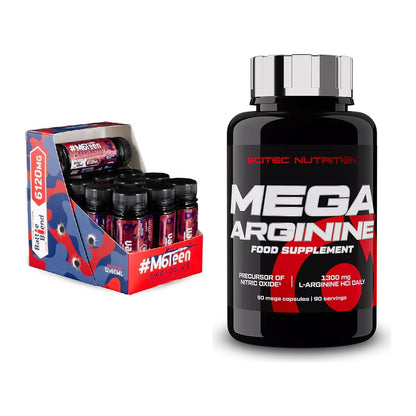 Trainings-Set: DY Nutrition M6Teen Prewokrout + Scitec Mega Arginine – alle enthaltenen Artikel