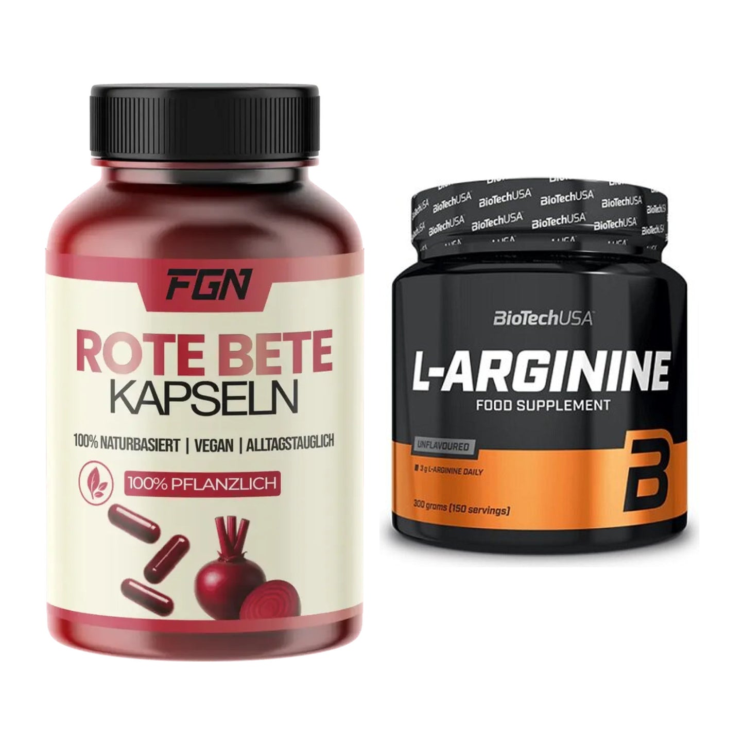 Trainings-Set: FGN Rote Beete + BioTech L-Arginin – alle enthaltenen Artikel