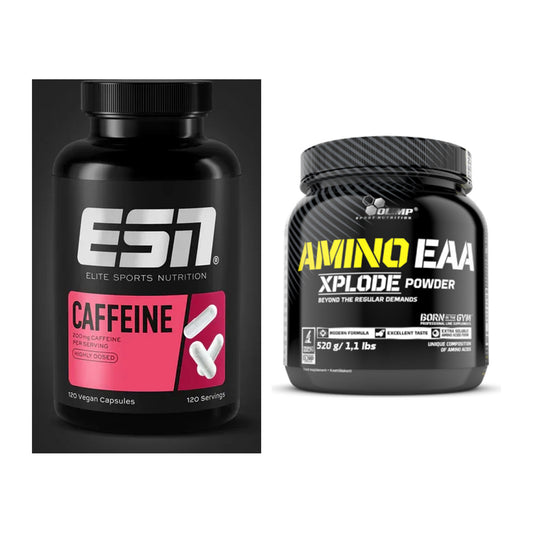 Trainings-Set: ESN Caffeine Caps + Olimp Amino EAA Xplode- 520g – alle enthaltenen Artikel