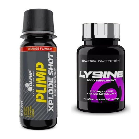 Trainings-Set: Olimp Pump Xplode Shot + Scitec Lysine – alle enthaltenen Artikel