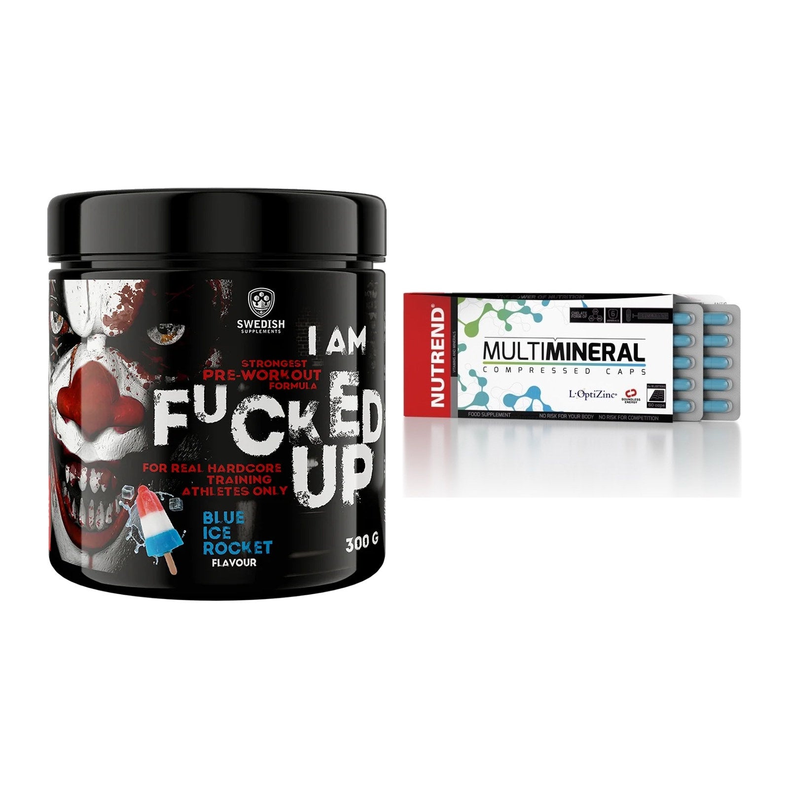 Trainings-Set: Swedish Supplements Fucked + Nutrend Multimineral – alle enthaltenen Artikel