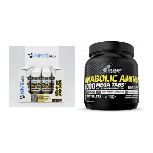 Zestaw treningowy: NNT Extreme Black Edition + Olimp Anabolic Amino 9000 - wszystkie elementy w zestawie