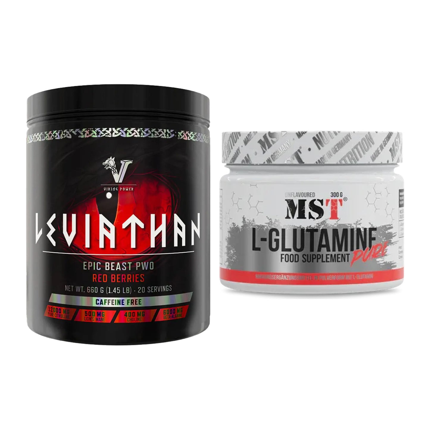 Trainings-Set: Viking Power Leviathan Hardcore + MST Glutamine – alle enthaltenen Artikel