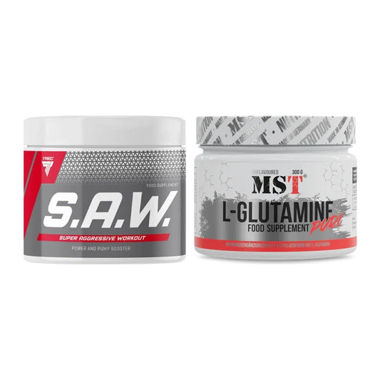 Trainings-Set: Trec Nutrition SAW Booster + MST Glutamine – alle enthaltenen Artikel