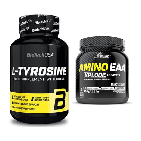 Trainings-Set: BioTech Tyrosine + Olimp Amino EAA Xplode- 520g – alle enthaltenen Artikel