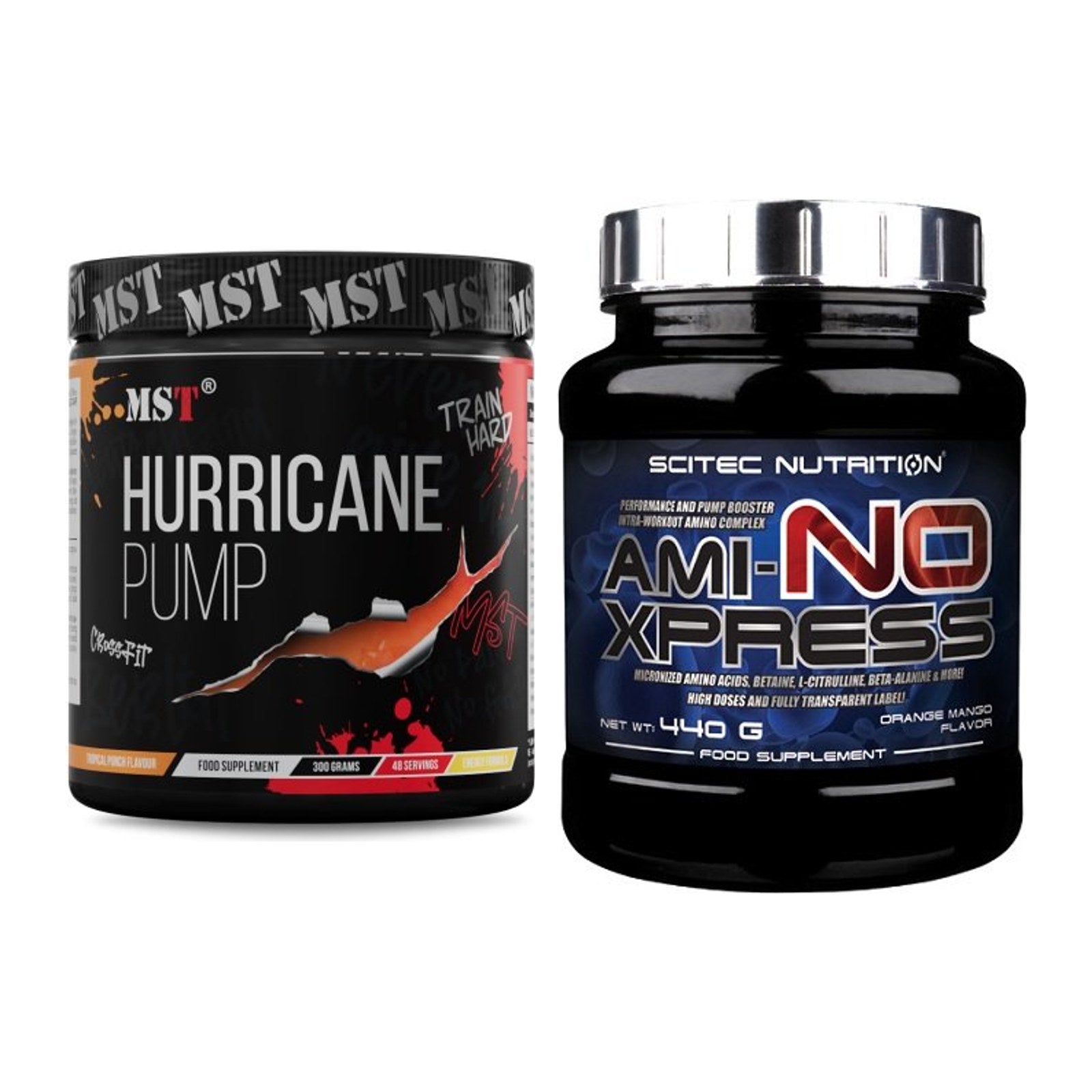 Trainings-Set: MST Hurricane Pump + Scitec Ami-NO Xpress – alle enthaltenen Artikel