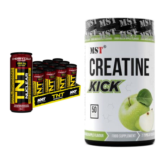 Trainings-Set: NXT Nutrition TNT NUCLEAR + MST Creatine Kick – alle enthaltenen Artikel