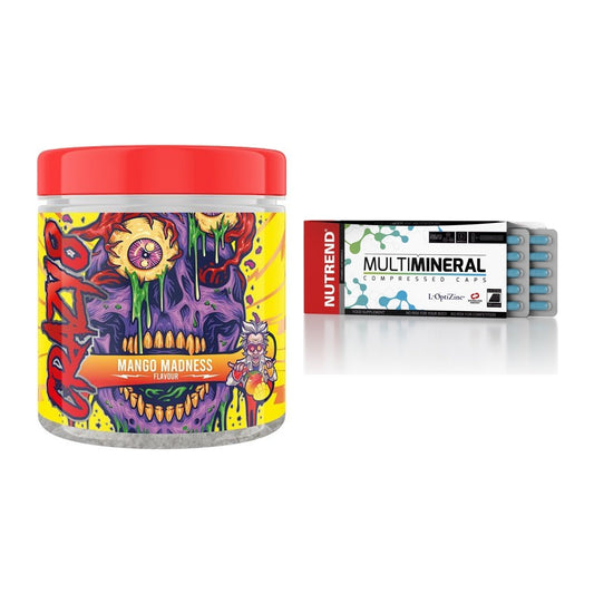 Trainings-Set: Swedish Supplements Crazy + Nutrend Multimineral – alle enthaltenen Artikel