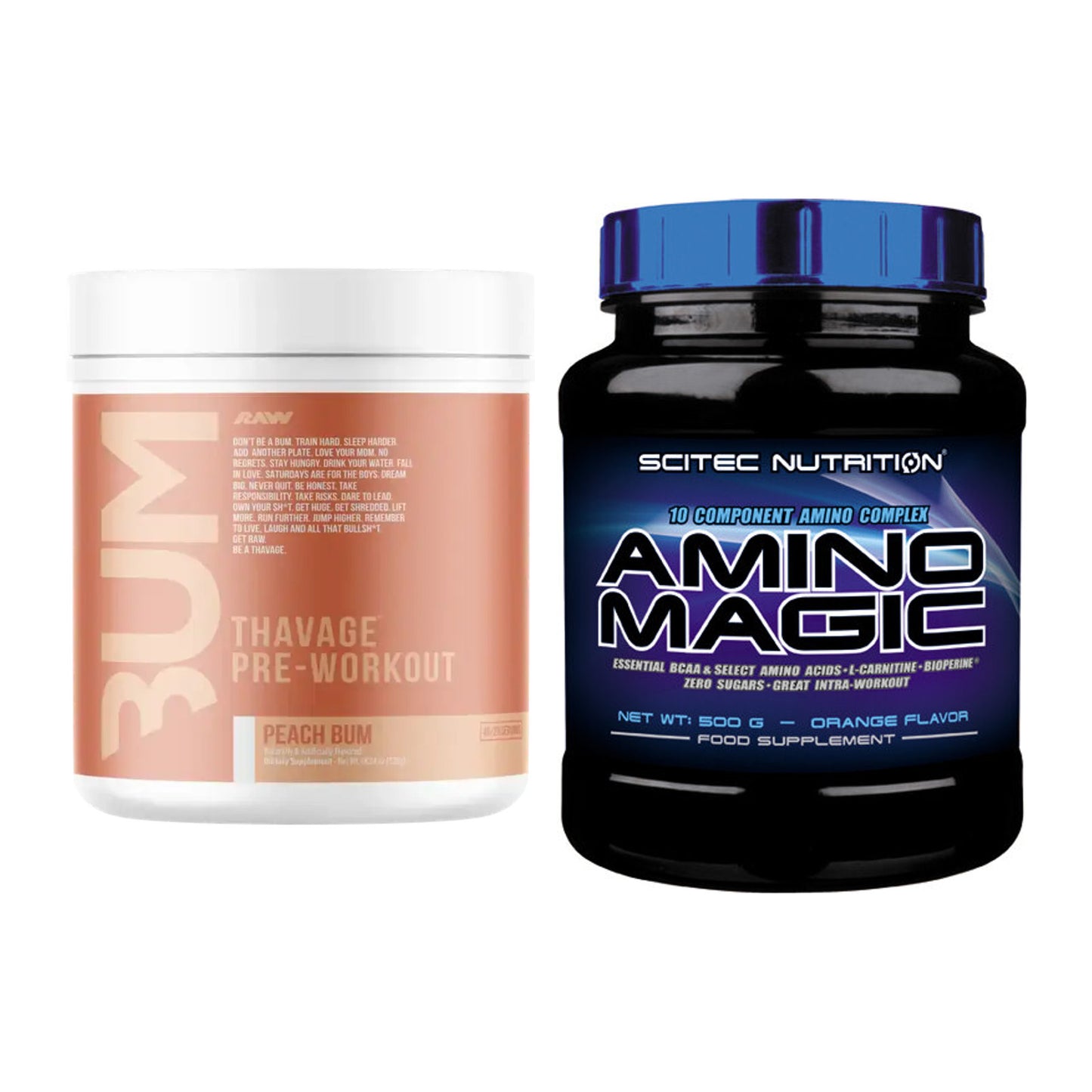 Trainings-Set: RAW Nutrition CBUM Thavage + Scitec Amino Magic – alle enthaltenen Artikel