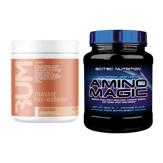 Trainings-Set: RAW Nutrition CBUM Thavage + Scitec Amino Magic – alle enthaltenen Artikel
