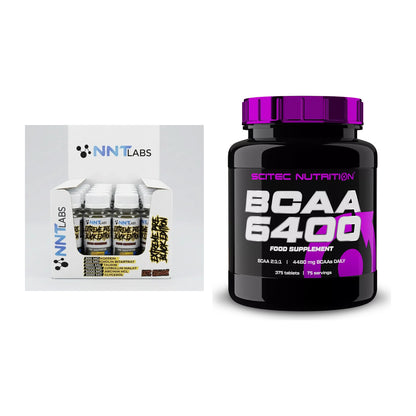 Trainings-Set: NNT Extreme Black Edition Shot + Scitec BCAA 6400 – alle enthaltenen Artikel