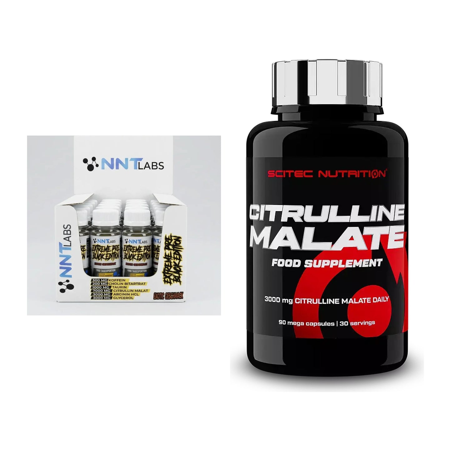 Trainings-Set: NNT Extreme Black Edition + Scitec Citrulline Malate – alle enthaltenen Artikel
