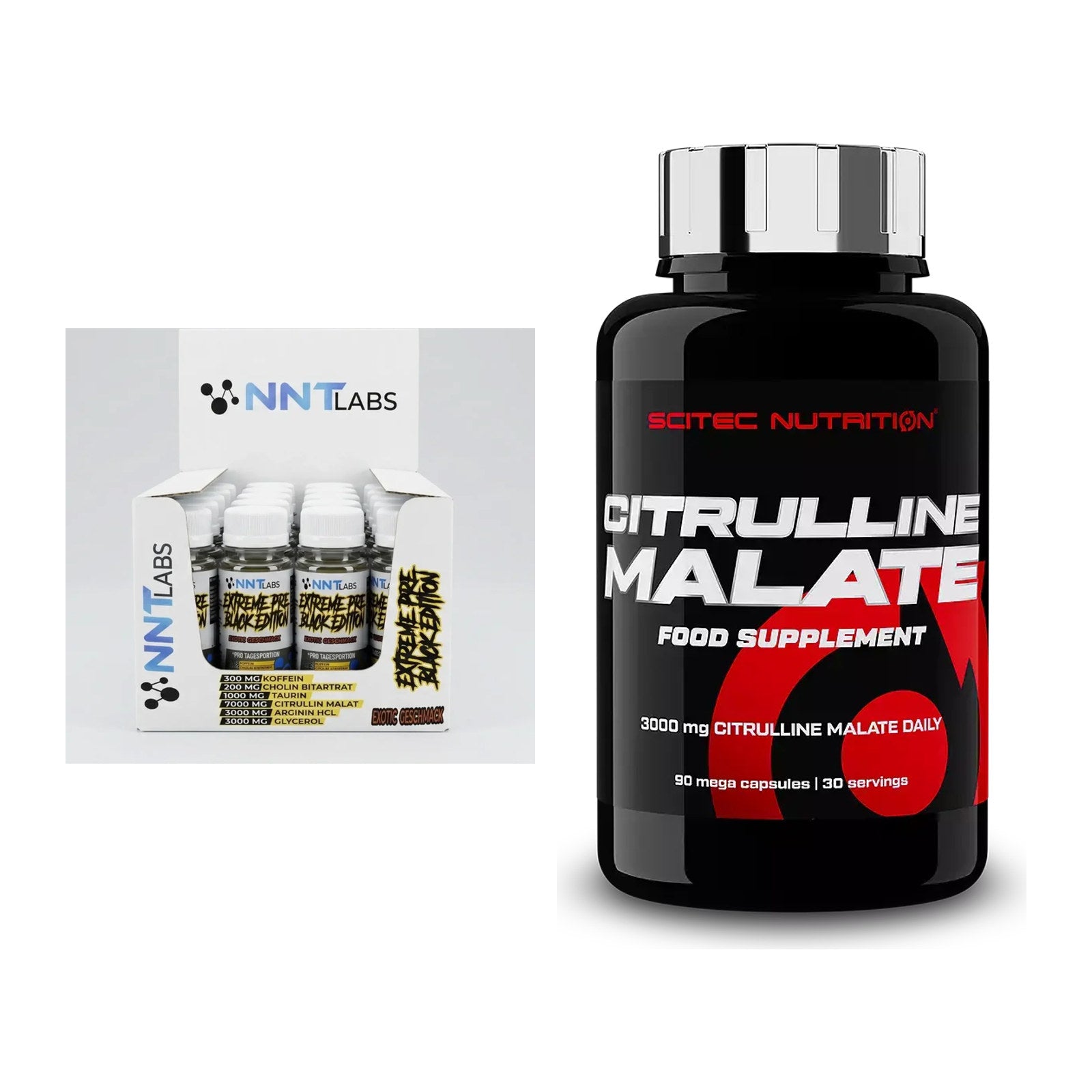 Trainings-Set: NNT Extreme Black Edition + Scitec Citrulline Malate – alle enthaltenen Artikel