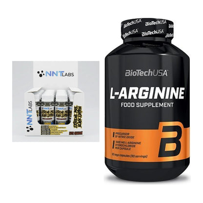Trainings-Set: NNT Extreme Black Edition Shot + BioTech L-Arginine – alle enthaltenen Artikel