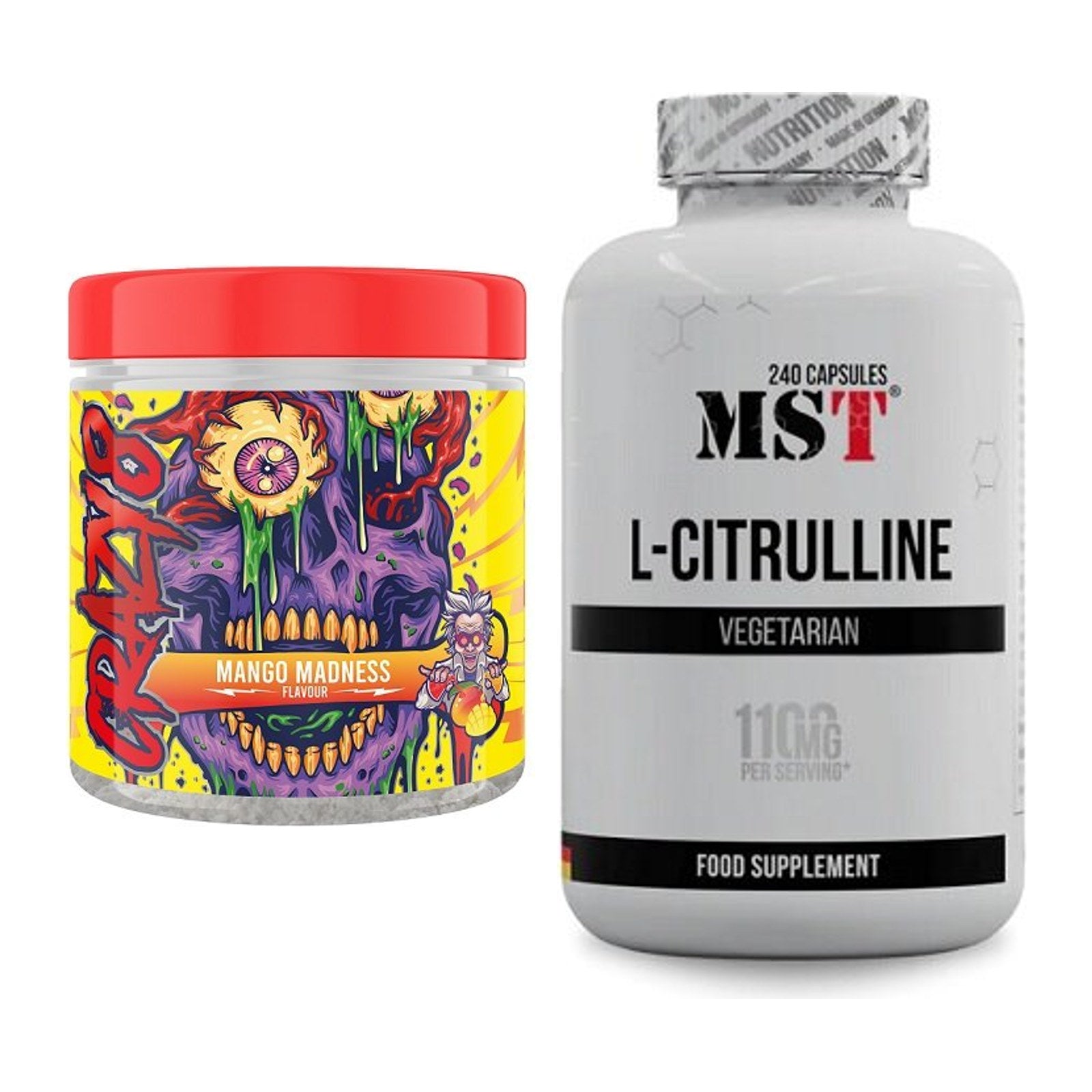 Trainings-Set: Swedish Supplements Crazy 8 + MST Citrulline – alle enthaltenen Artikel