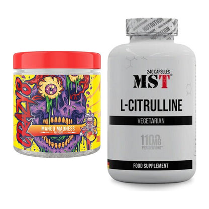 Trainings-Set: Swedish Supplements Crazy 8 + MST Citrulline – alle enthaltenen Artikel