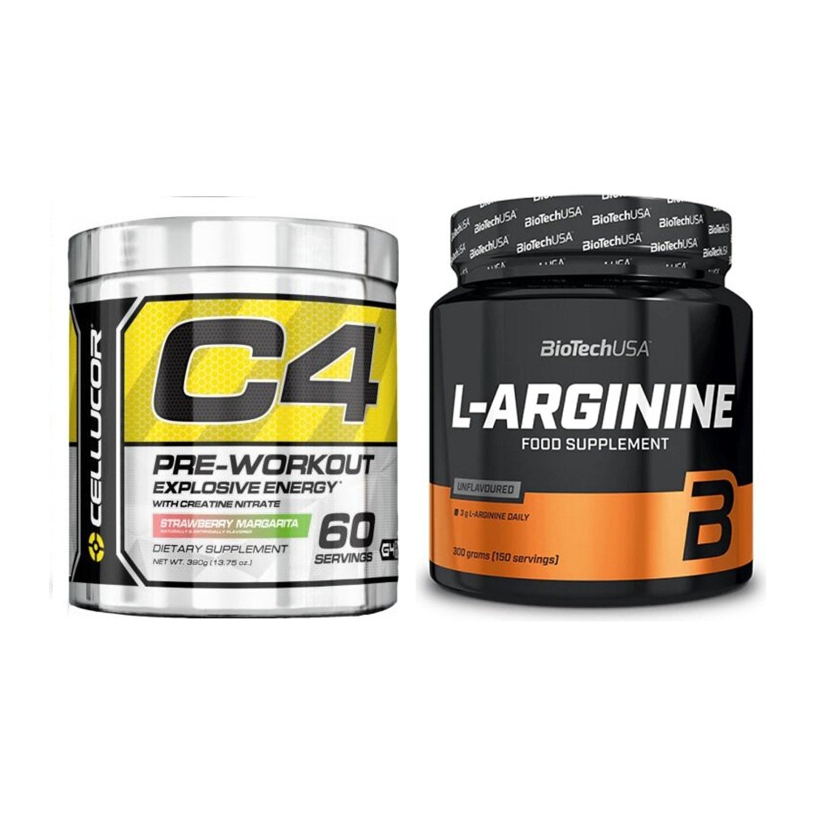 Trainings-Set: Cellucor C4 Original 60 Serv. + BioTech L-Arginin – alle enthaltenen Artikel
