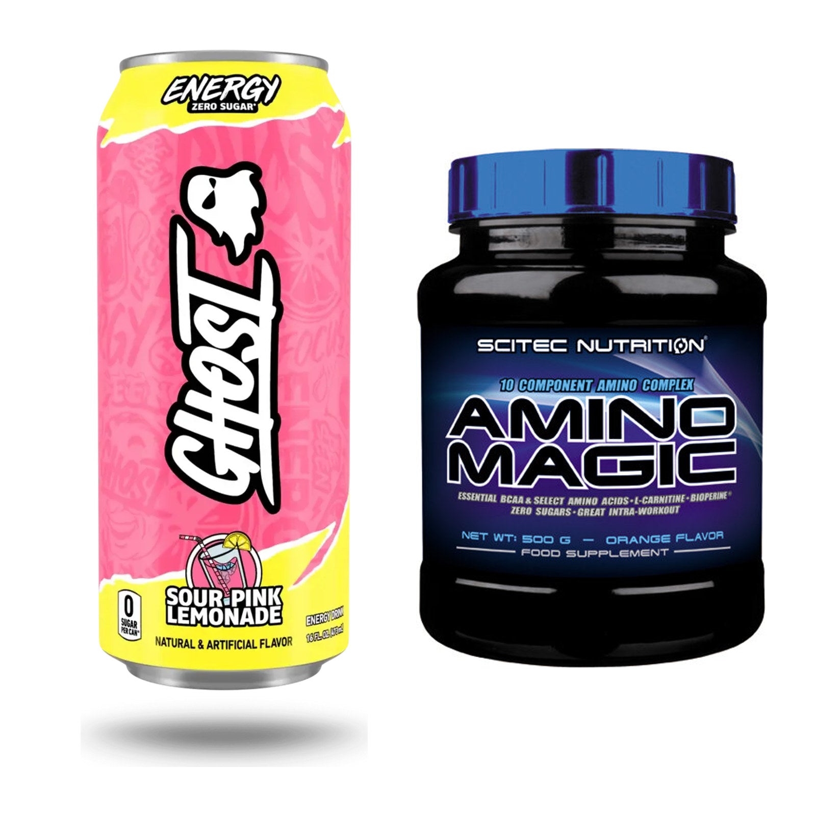 Trainings-Set: Ghost Energy + Scitec Amino Magic – alle enthaltenen Artikel