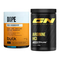 Trainings-Set: Bulk Dope Pre-Workout 30 + GN Arginine HCL Nano Pure – alle enthaltenen Artikel