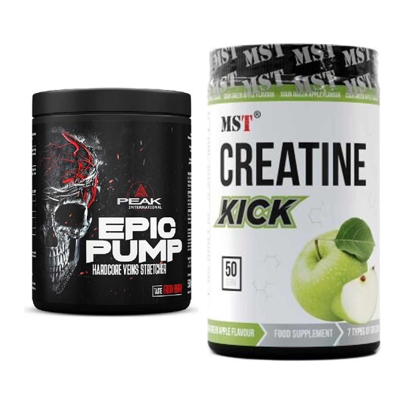 Trainings-Set: Peak EPIC Pump + MST Creatine Kick – alle enthaltenen Artikel