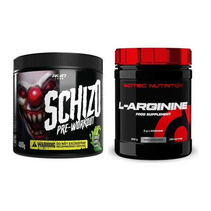 Trainings-Set: AK47 Labs Schizo Pre-Workout + Scitec Arginin – alle enthaltenen Artikel
