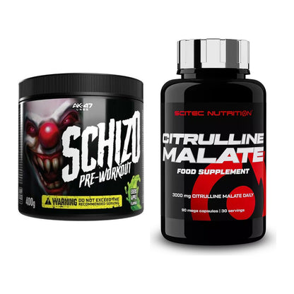 Trainings-Set: AK47 Labs Schizo Pre-Workout + Scitec Citrulline Malate – alle enthaltenen Artikel