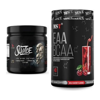 Trainings-Set: #GYMJUICE SUIZIDE Booster + MST EAA & BCAA – alle enthaltenen Artikel