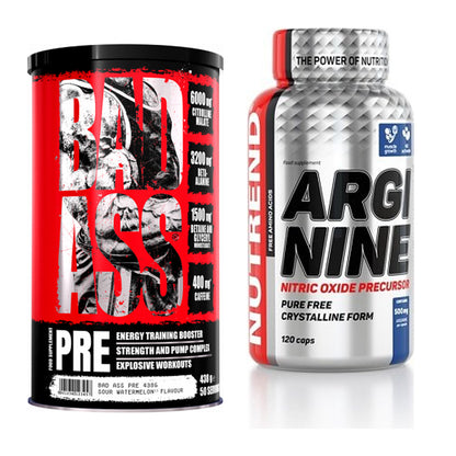 Trainings-Set: BAD ASS Pre + Nutrend Arginine – alle enthaltenen Artikel