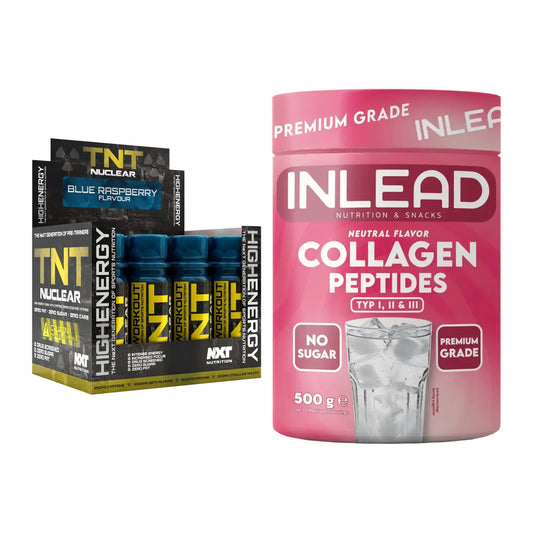 Trainings-Set: NXT Nutrition TNT Nuclear + INLEAD Collagen Peptides – alle enthaltenen Artikel