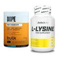 Trainings-Set: Bulk Dope Pre-Workout 30 Serv. + BioTech L-Lysine – alle enthaltenen Artikel